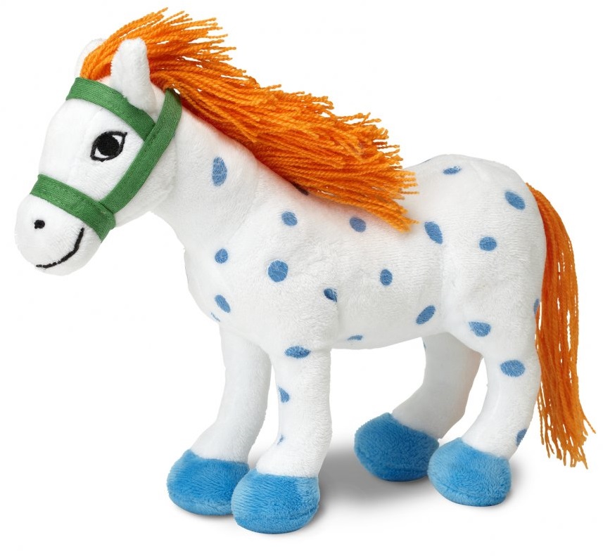 Păpușă moale Pippi - Calul lui Pippi Șosețica, 23 cm