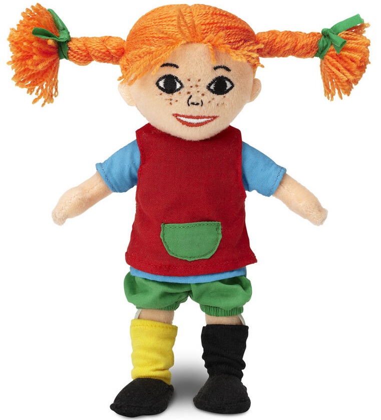 Păpușă moale Pippi - Pippi Șosețica, 20 cm