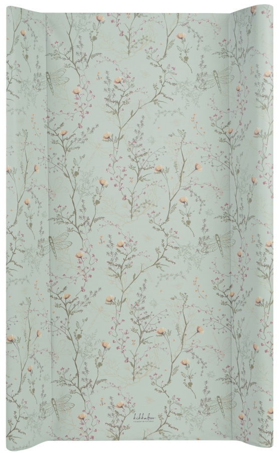 Salteluță moale de înfășat KikkaBoo Secret Garden - 80 х 50 cm, Green