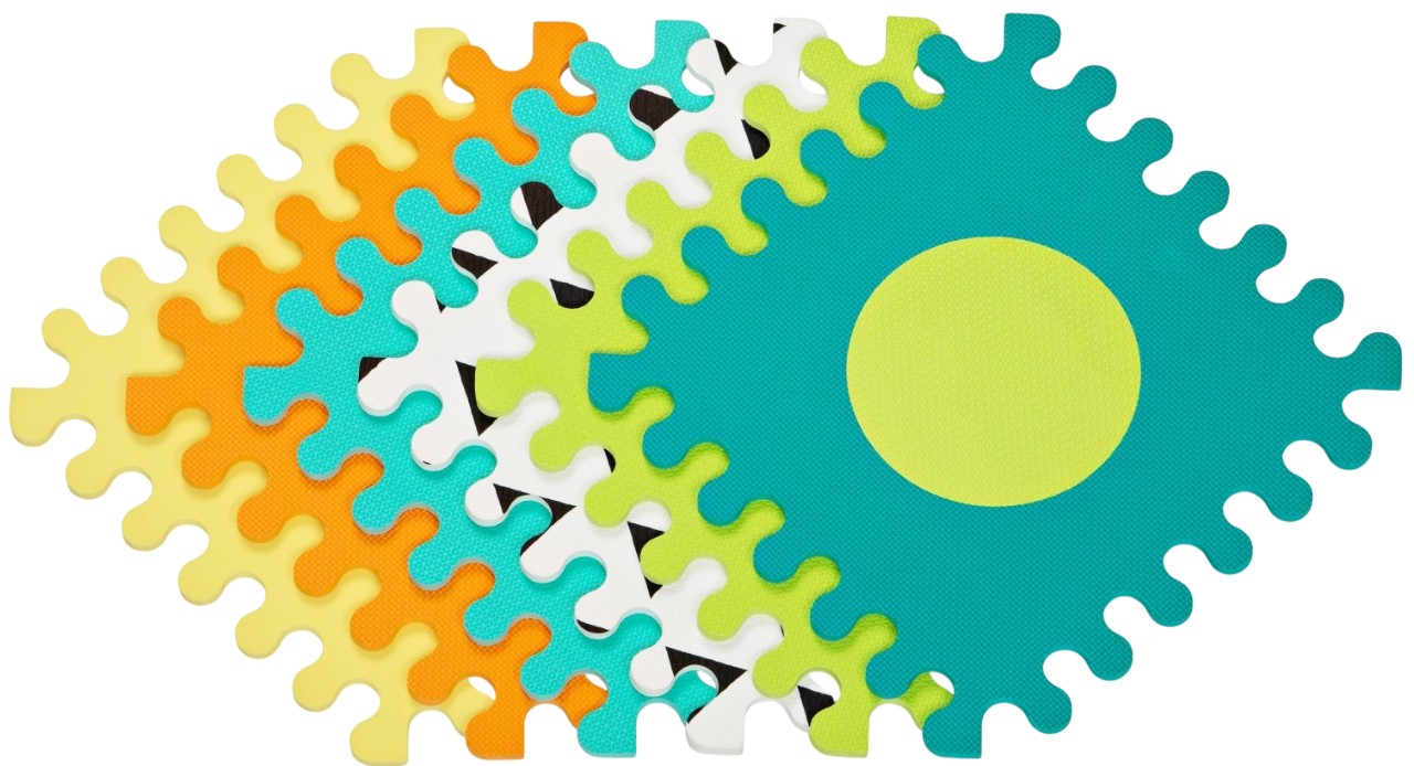 Infantino Saltea din spumă moale - Puzzle, Forme, 6 piese
