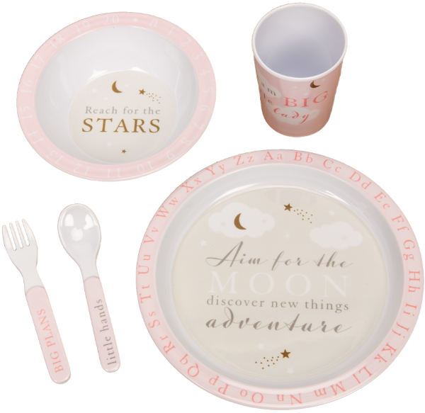 Set de masa cu melamina Widdop - Bambino, Pink