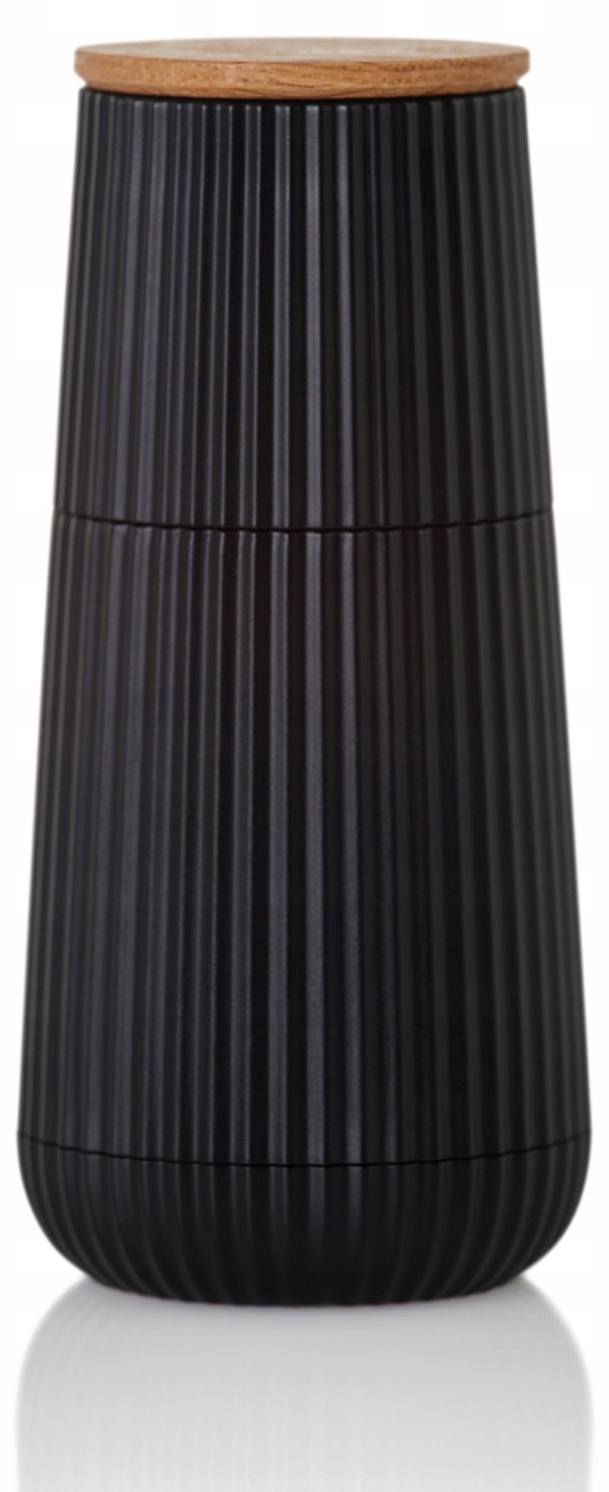 Râșniță pentru sare și piper AdHoc - Scape, 12 cm, neagra