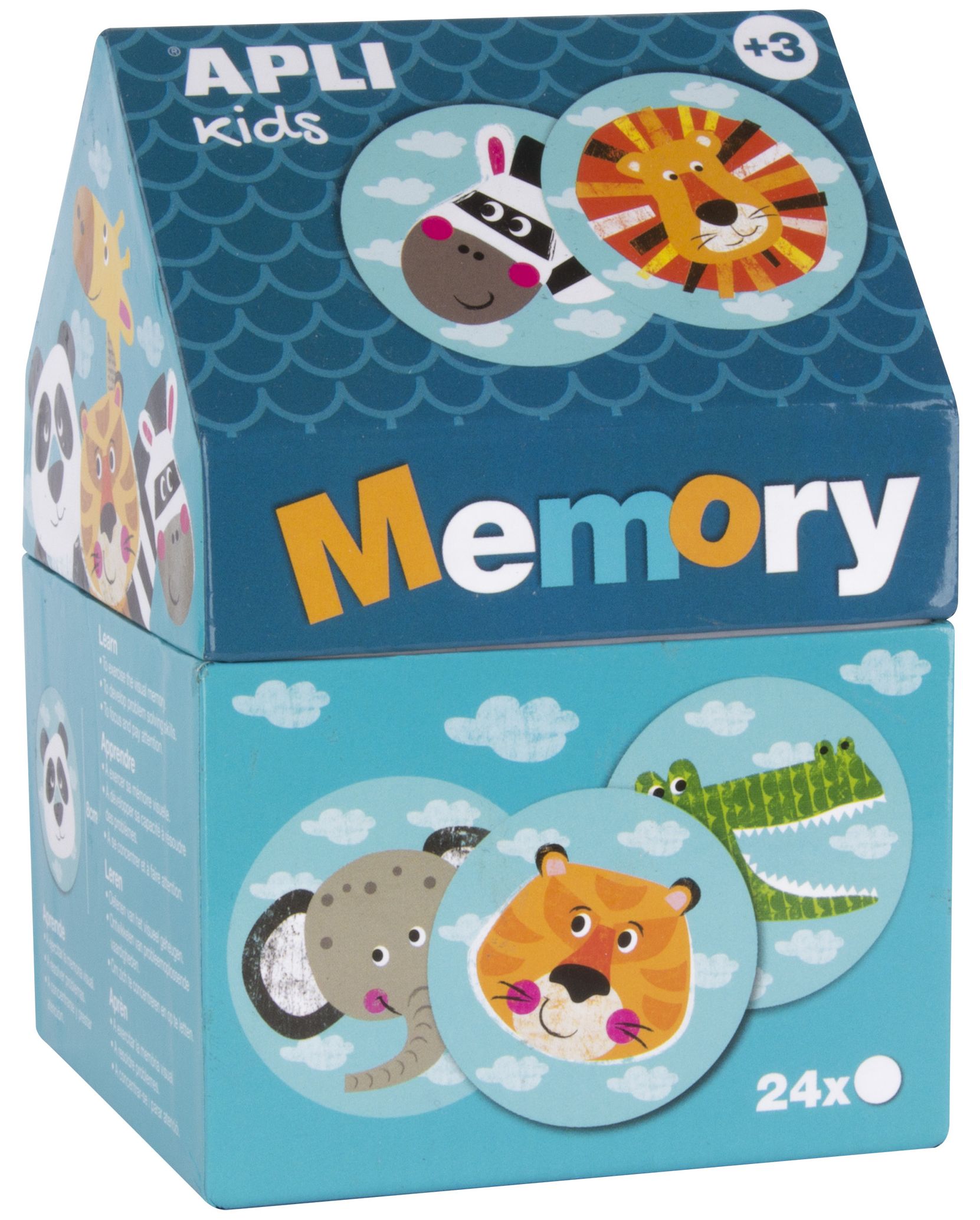 Joc de memorie APLI Kids - Animale in casuta