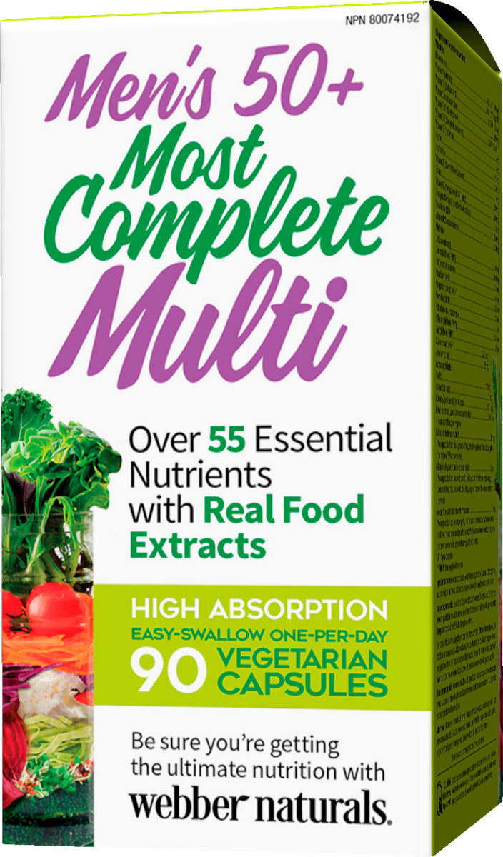Men’s Most Complete Multi 50+, 90 capsule, Webber Naturals