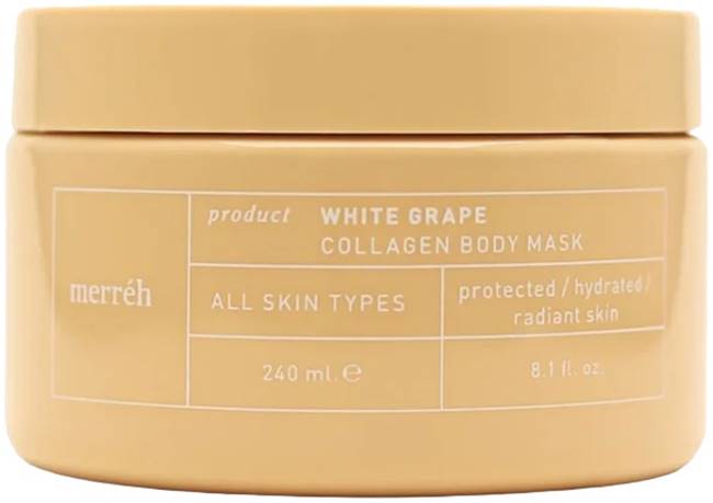 Merréh White Grape Mască de corp cu colagen, 240 ml