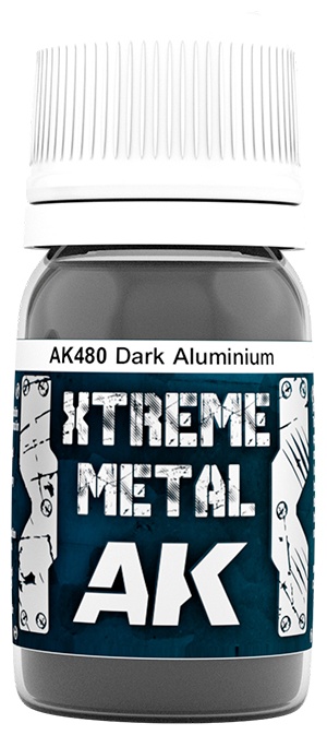 Metalizator AK Interactive - Xtreme Metal Dark Aluminium (AK480) (30 ml)