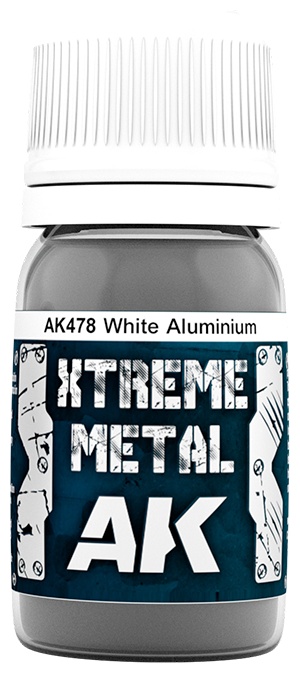 Metalizator AK Interactive - Xtreme White Aluminium (AK478) (30 ml)