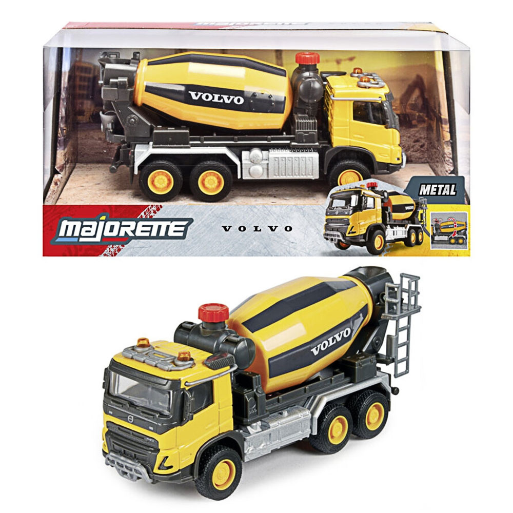 Camion betonieră metalică Majorette – Volvo FMX, 19 cm