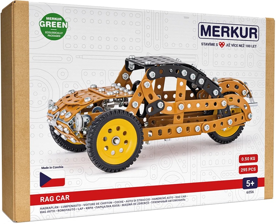 Constructor de metal  Merkur - Mașină cu motor cu reacție, 295 piese