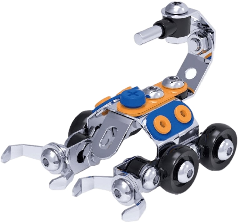 Constructor metalic  Raya Toys - Magical Model, Scorpion, 71 de piese