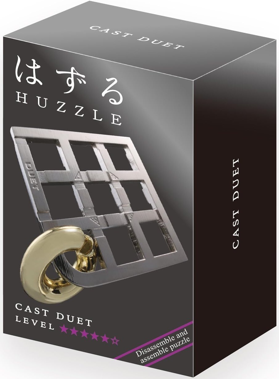 Puzzle logic metalic Hanayama - Cast Puzzle Duet Huzzle
