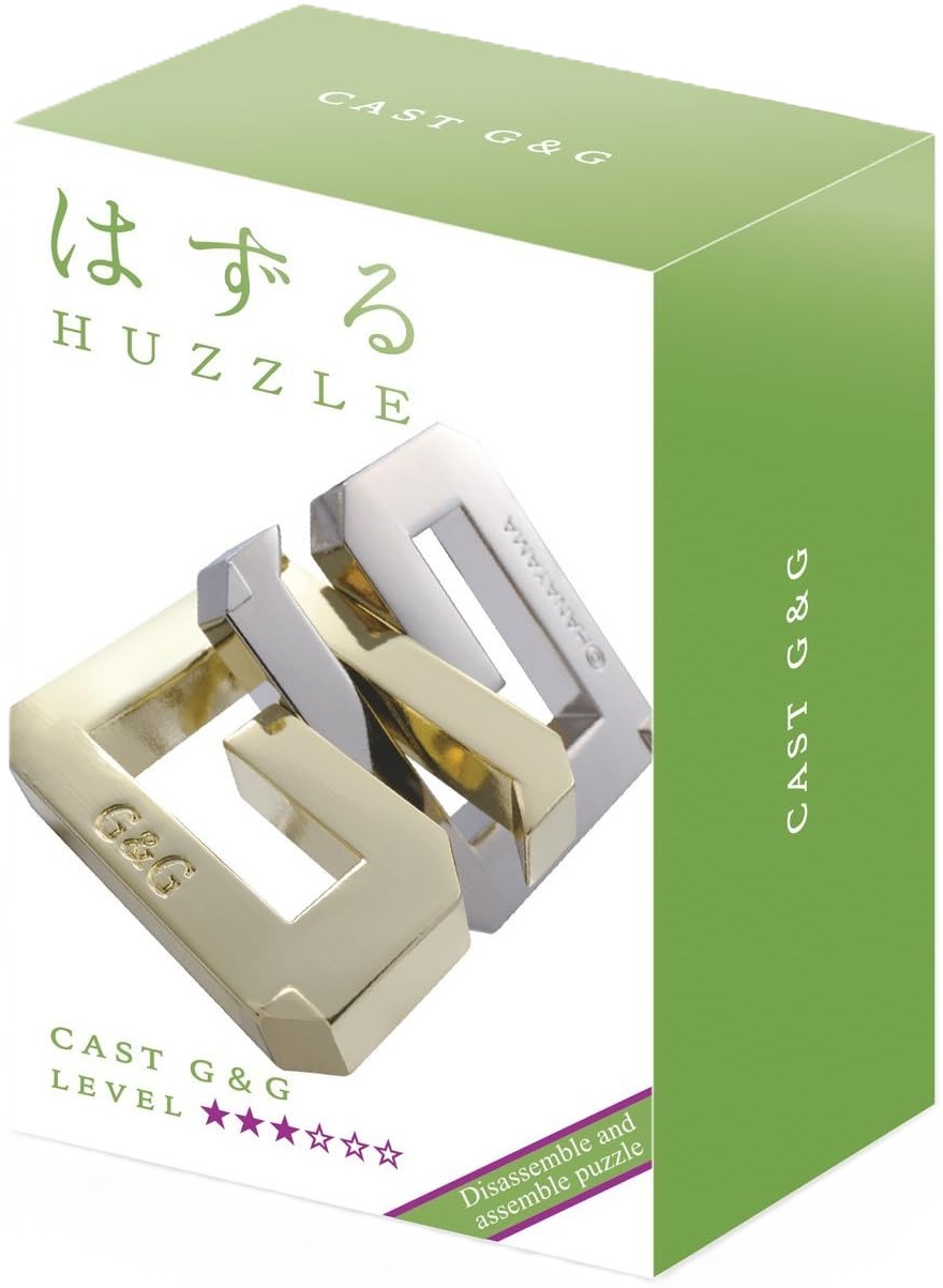 Puzzle logic metalic Hanayama - Cast Puzzle G&G Huzzle