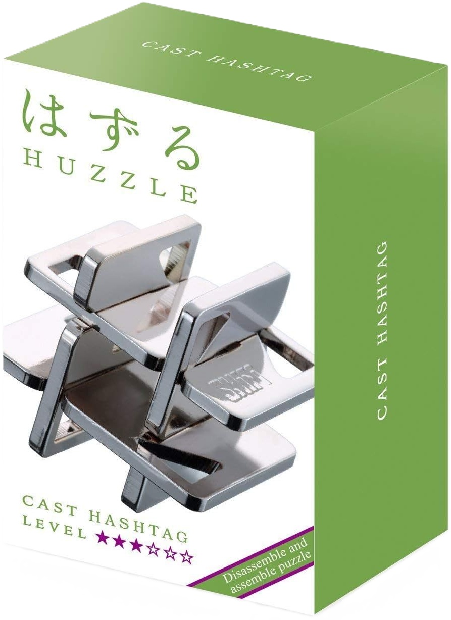Puzzle logic metalic  Hanayama - Cast Puzzle Hashtag Huzzle