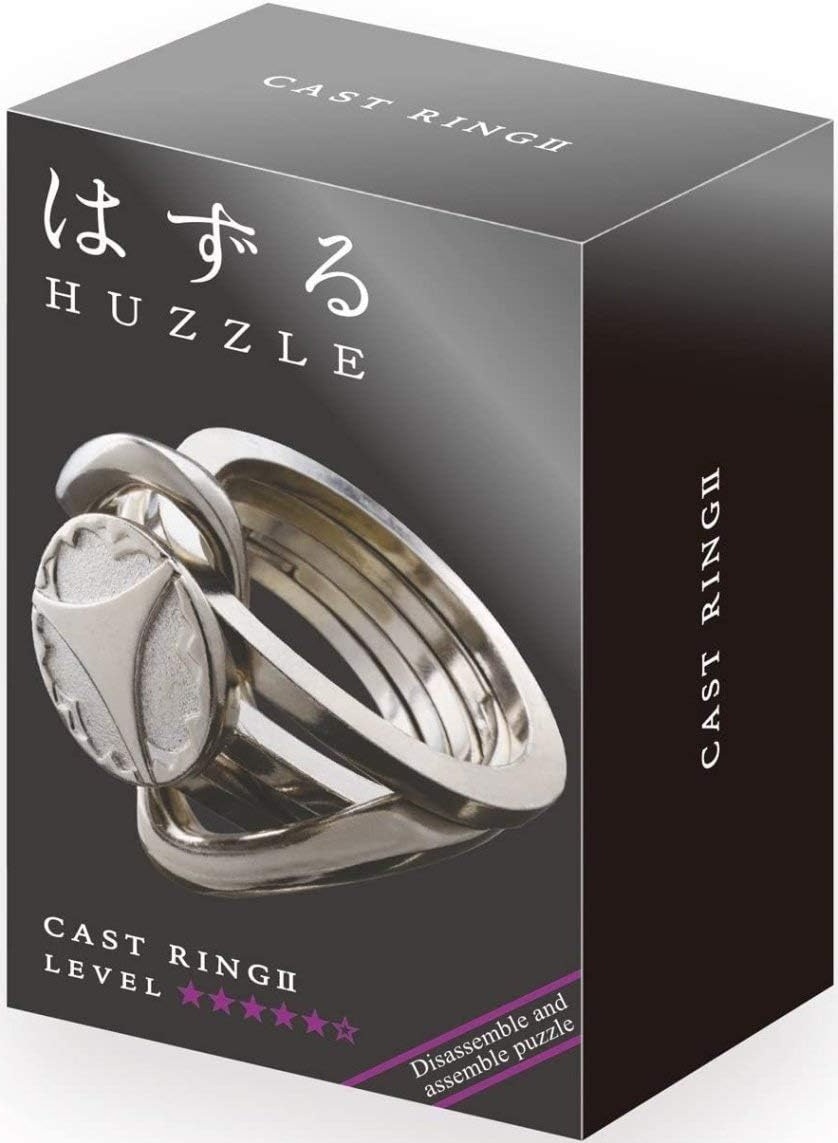Puzzle metalic logic Hanayama - Cast Puzzle Ring II Huzzle