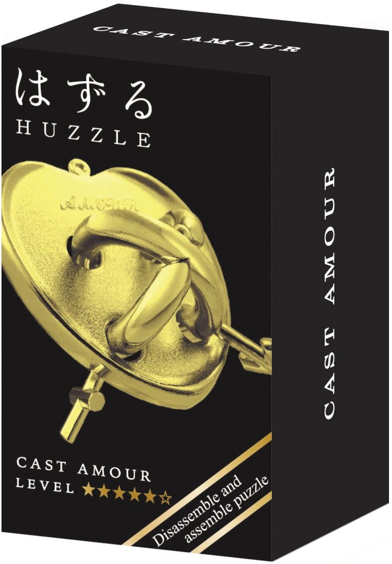 Puzzle logic metalic  Hanayama - Mini Huzzle Cast Amour, gold