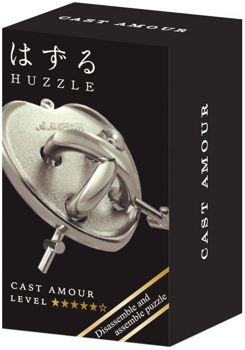 Puzzle logic metalic  Hanayama - Mini Huzzle Cast Amour, silver