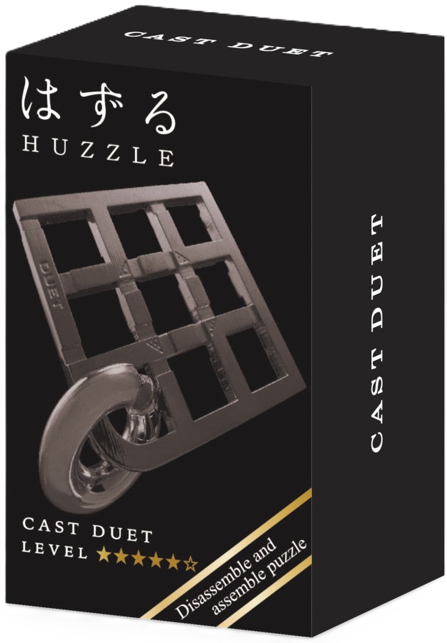 Puzzle logic metalic  Hanayama - Mini Huzzle Cast Duet, black