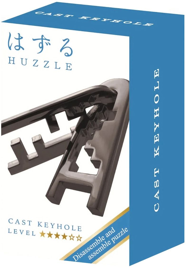Puzzle logic metalic  Hanayama - Mini Huzzle Cast Keyhole, black