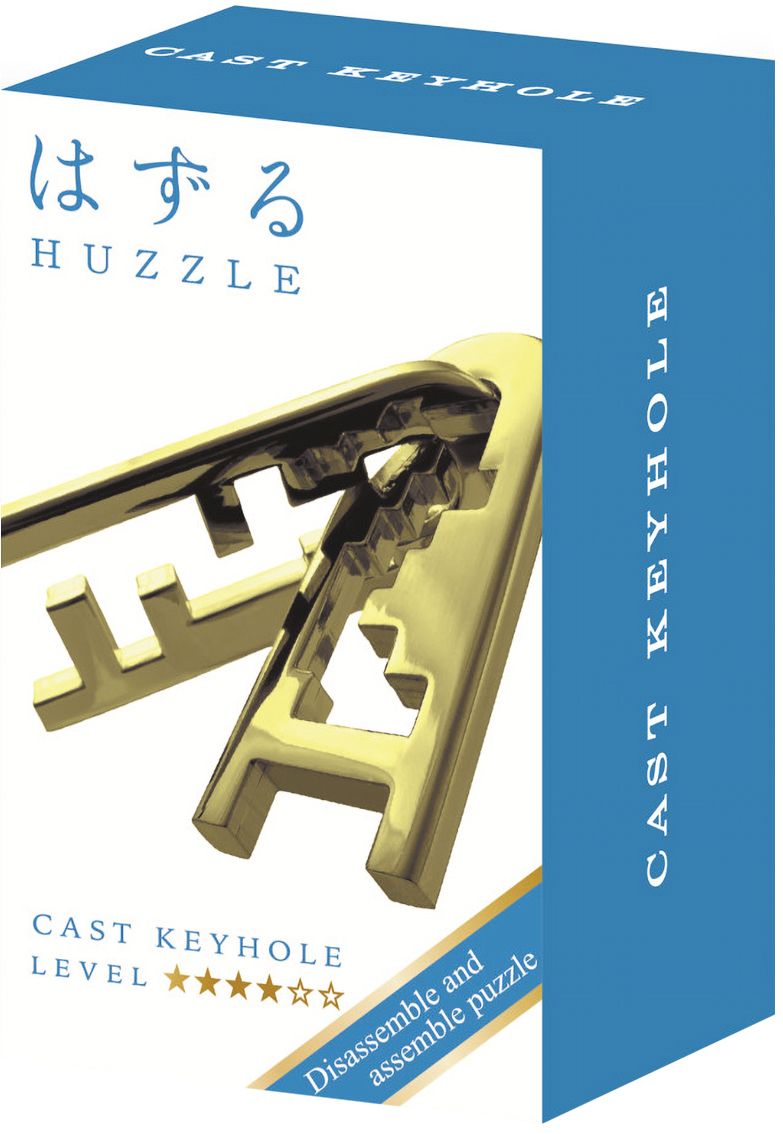 Puzzle logic metalic  Hanayama - Mini Huzzle Cast Keyhole, gold