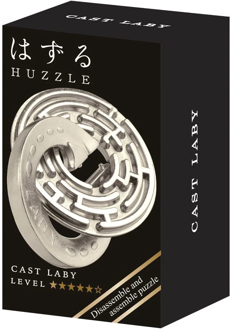 Puzzle logic metalic  Hanayama - Mini Huzzle Cast Laby, silver