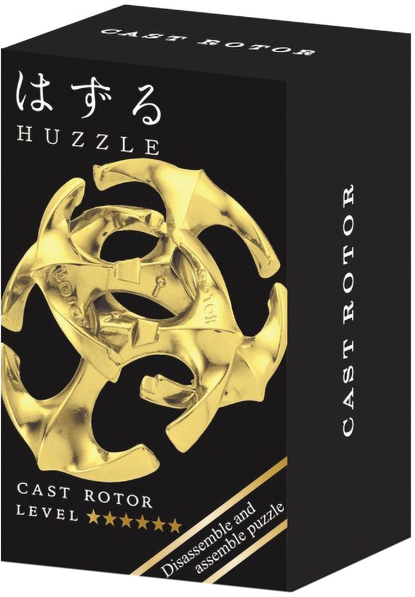 Puzzle logic metalic  Hanayama - Mini Huzzle Cast Rotor, gold