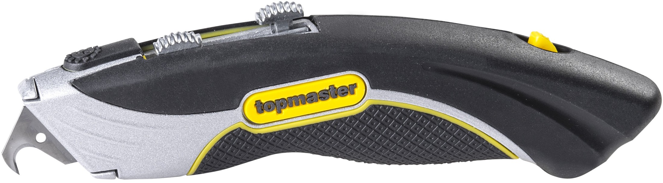 Cuțit tip cutter metalic trapez/cârlig Top Master - Pro