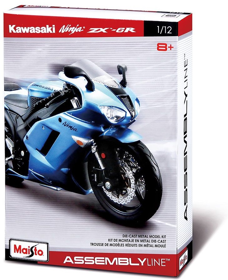 Motocicleta metalica pentru asamblare Maisto, Scara 1:12 (sortiment)