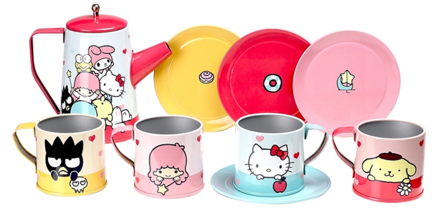 Set de veselă din metal Micki - Hello Kitty, 10 piese
