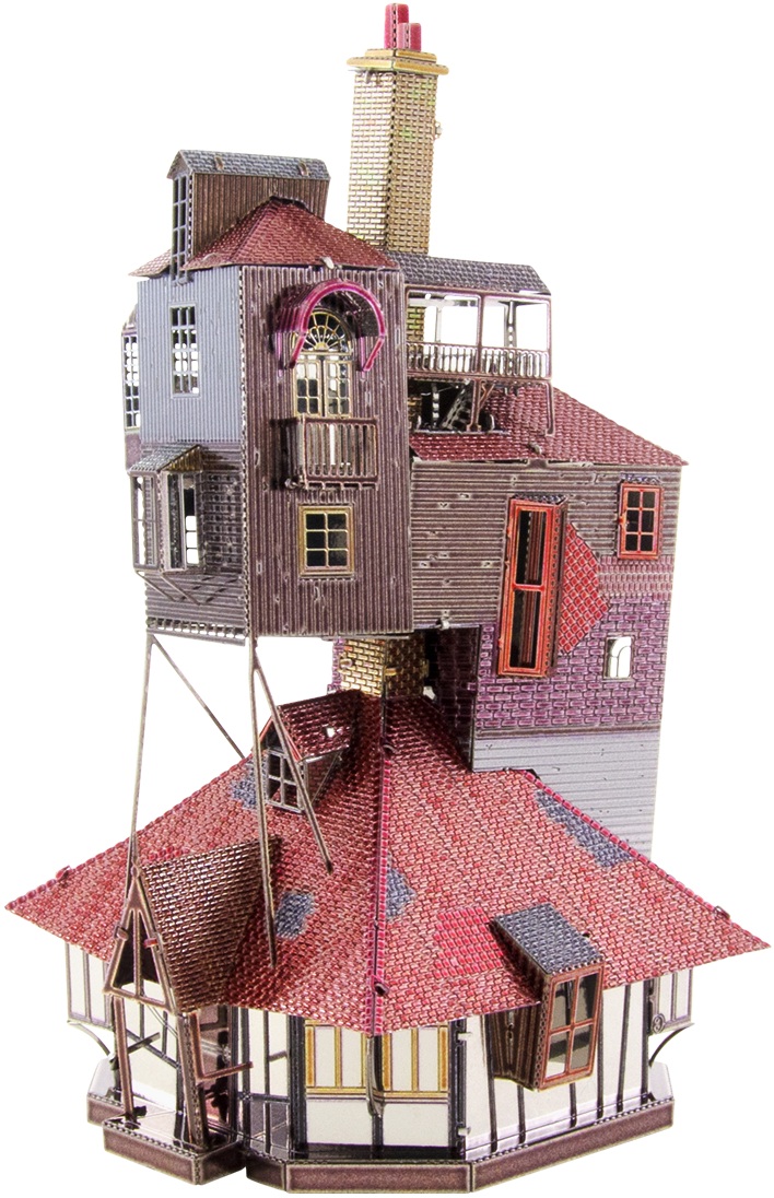 Model metalic de asamblat Metal Earth - Harry Potter: The Burrow in Color