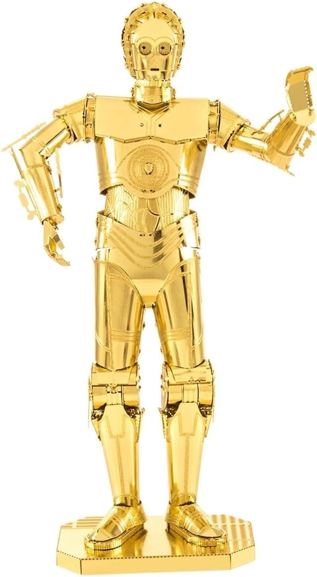 Model prefabricat metalic Metal Earth - Star Wars Gold C-3PO