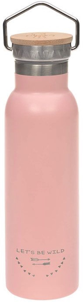 Sticlă metalică Lassig - Adventure, 460 ml, roz