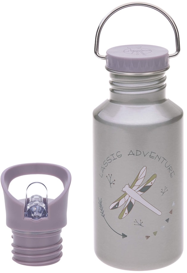 Sticlă metalică Lassig - Adventure Dragonfly, 500 ml