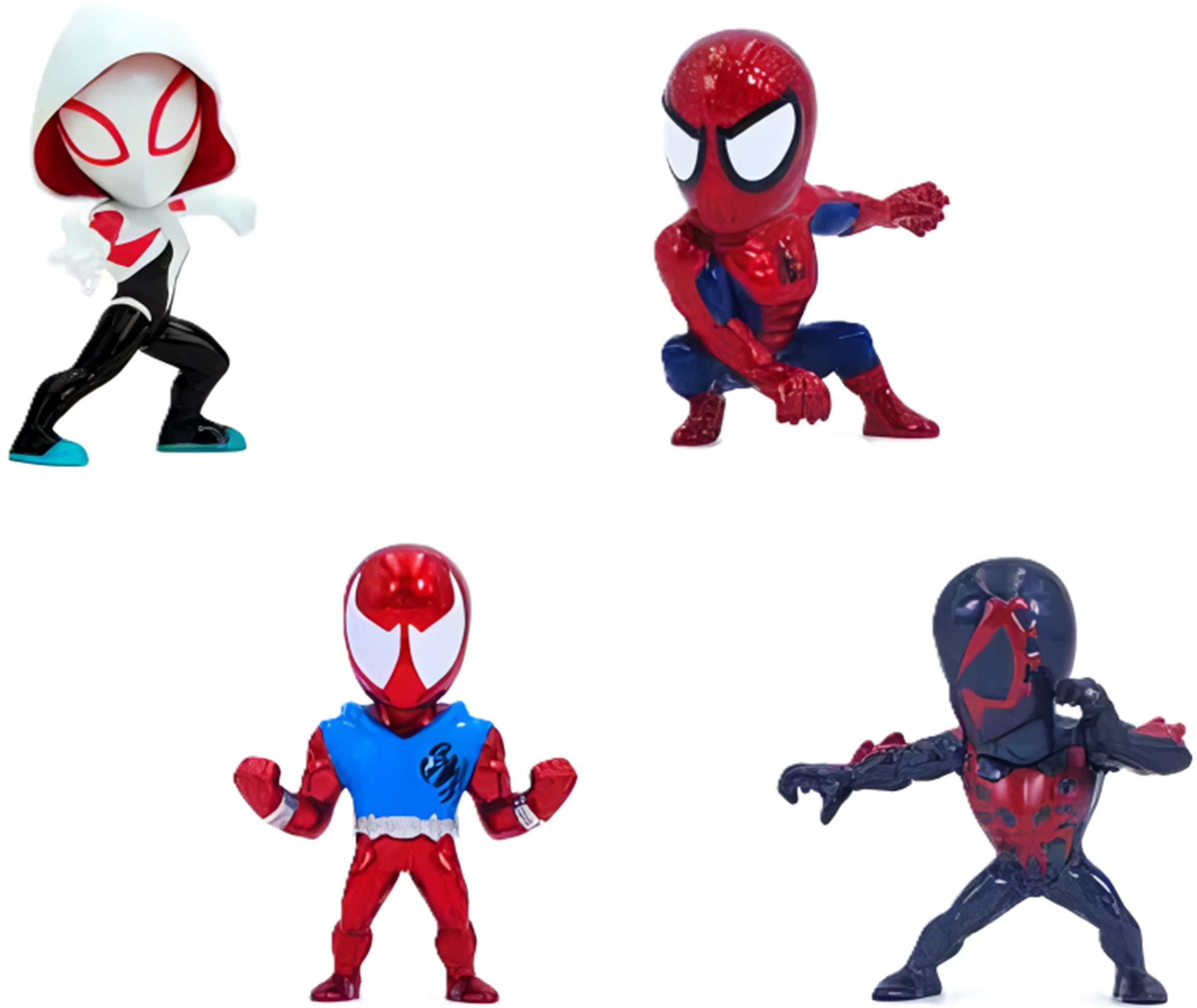 Figurină metalică Jada Toys Marvel - Omul-Păianjen, 6.5 cm, sortiment