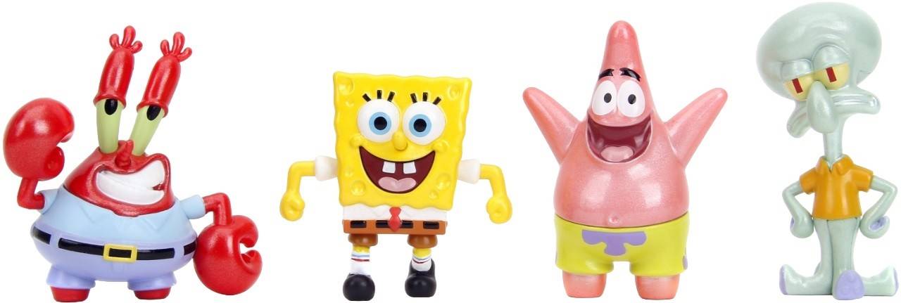 Figurină metalică  Jada Toys - SpongeBob, sortiment