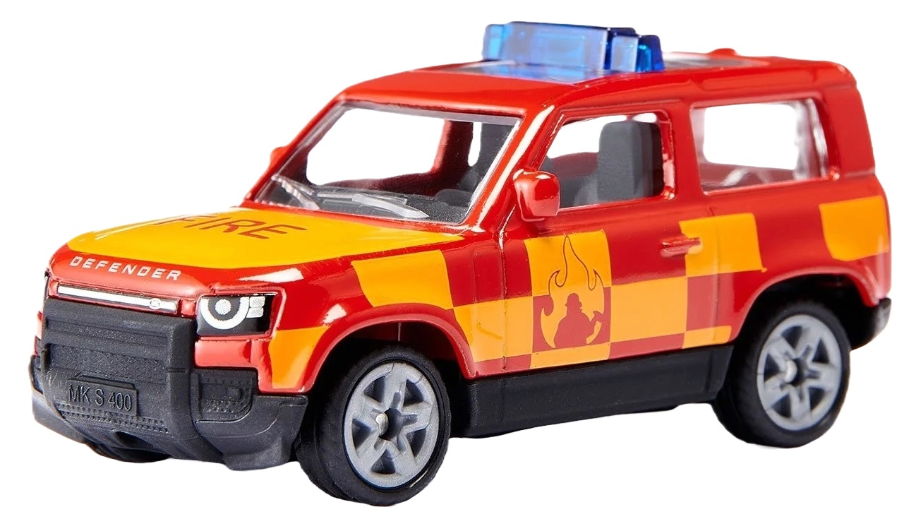 Jucărie metalică Siku - Land Rover Defender Feuerwehr