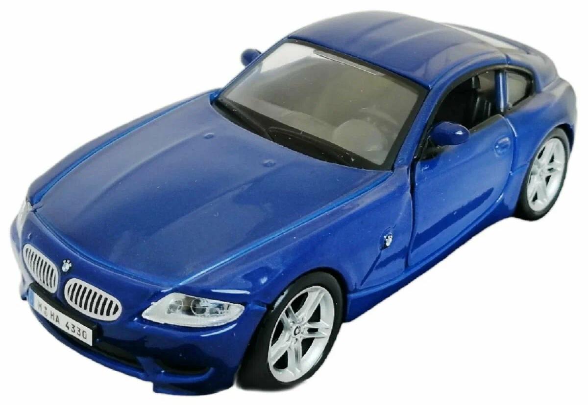 Mașină metalică Bburago - BMW Z4 M Coupe 2003, 1:32, albastru metalizat
