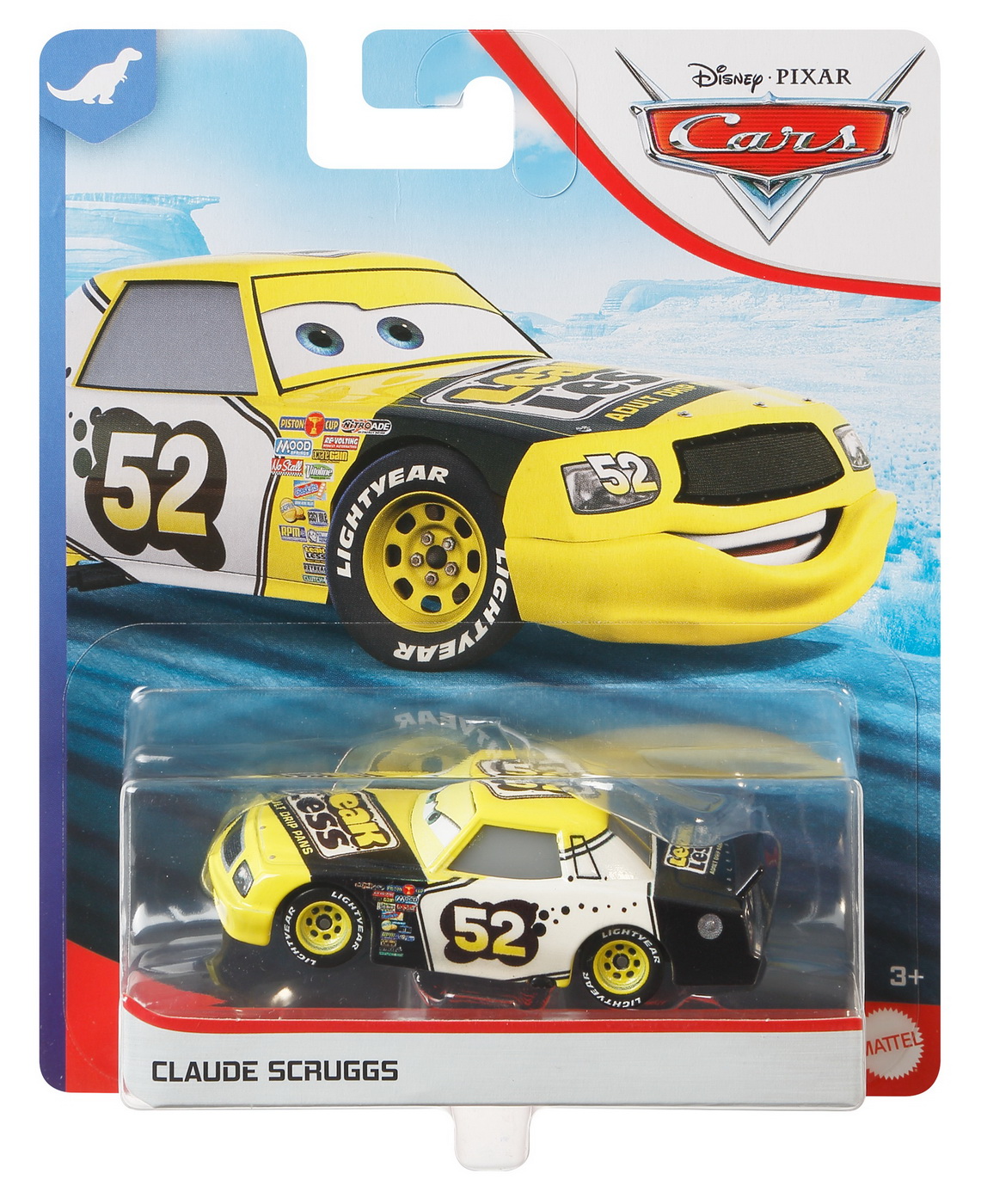 Mașină metalică  Disney Pixar Cars - Claude Scruggs, 1:55