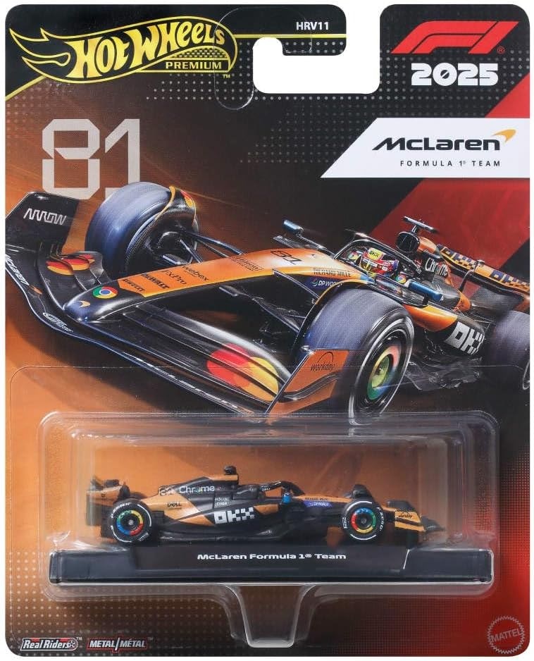 Mașină metalică  Hot Wheels - McLaren Formula 1 team, 81, 1:64