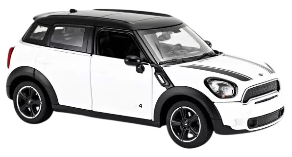 Mașină metalică  Rastar - Mini Cooper, 1:24, alb