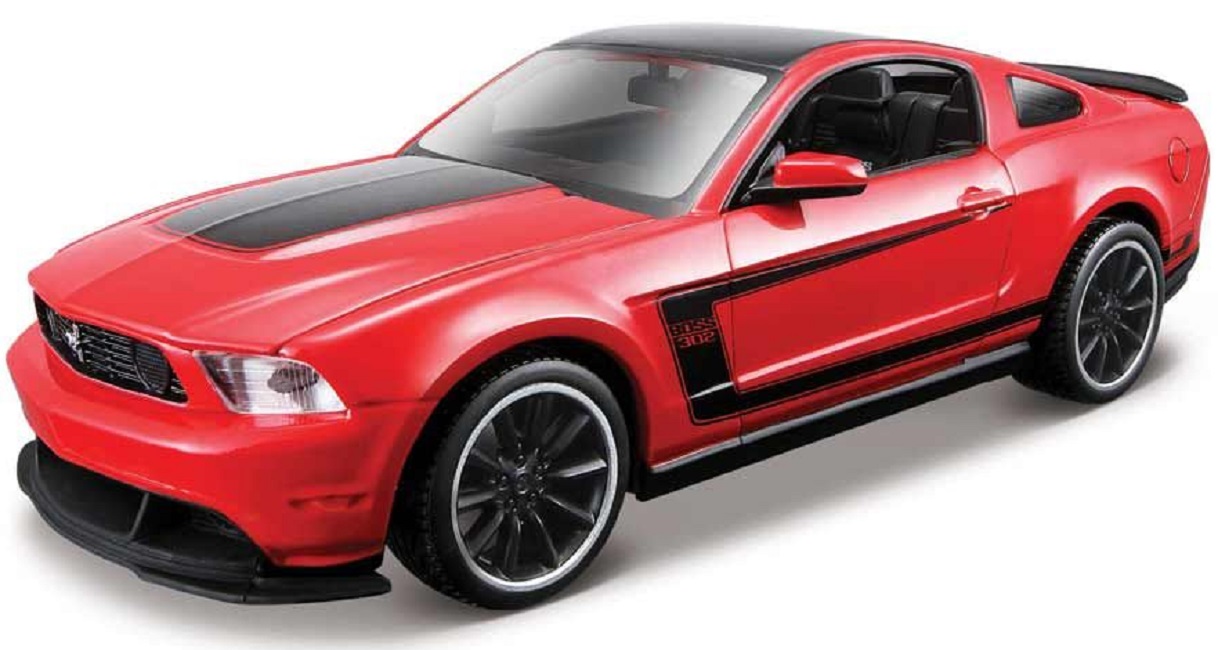 Masina metalica pentru asamblare Maisto - Ford Mustang, Scara 1:24, rosie