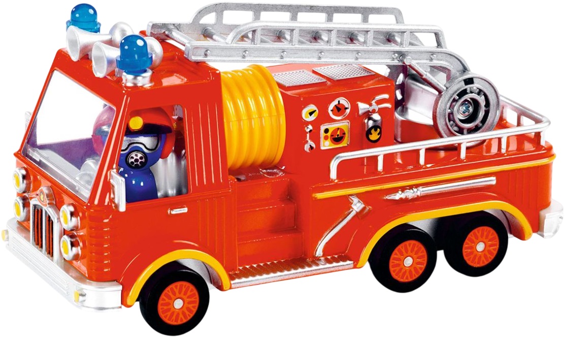 Mașinuță din metal  Djeco Crazy Motors - Pompieri al Căpitanului Pompierului