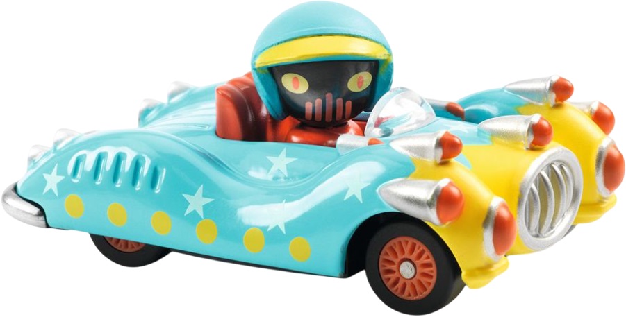 Mașinuță din metal  Djeco Crazy Motors - Pușcă albastră