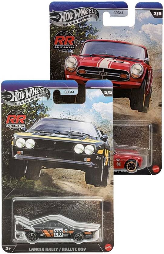 Cărucior metalic Hot Wheels Silver Series - Rally Racers, 1:64, sortiment