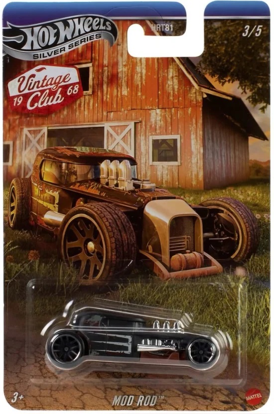 Mașinuță metalică Hot Wheels Vintage Racing Club - Mod Rod, 1:64