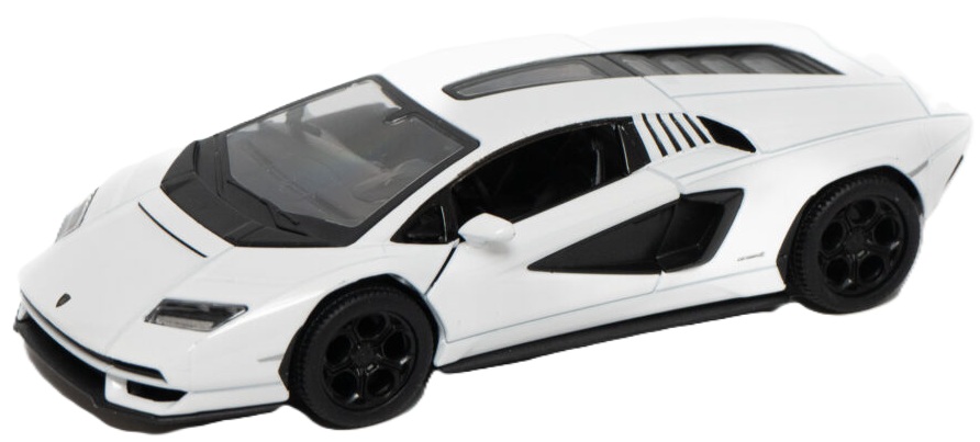 Mașinuță metalică Kinsmart - Lamborghini Countach LPI 800-4, 1:36, alb