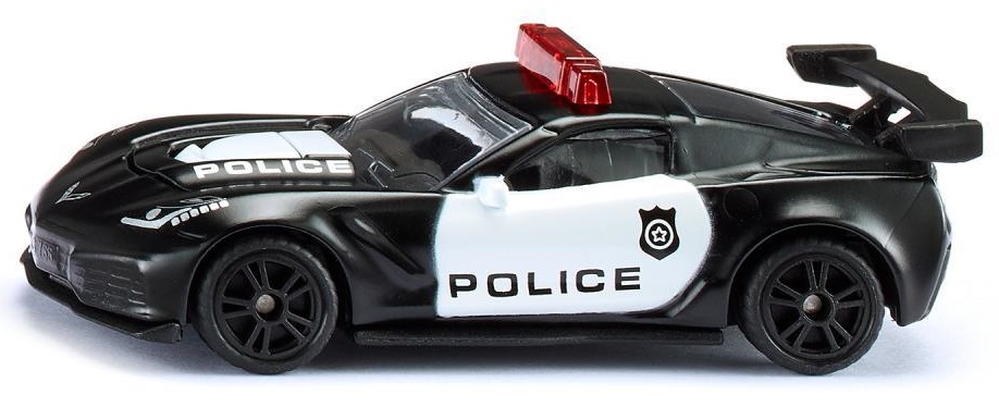 Mașinuță din metal Siku - Chevrolet Corvette Zr1 Police