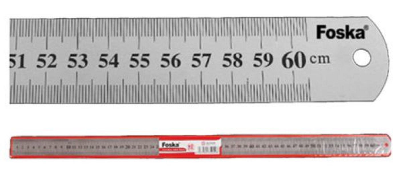 Rigla metalica Foska - 60 cm