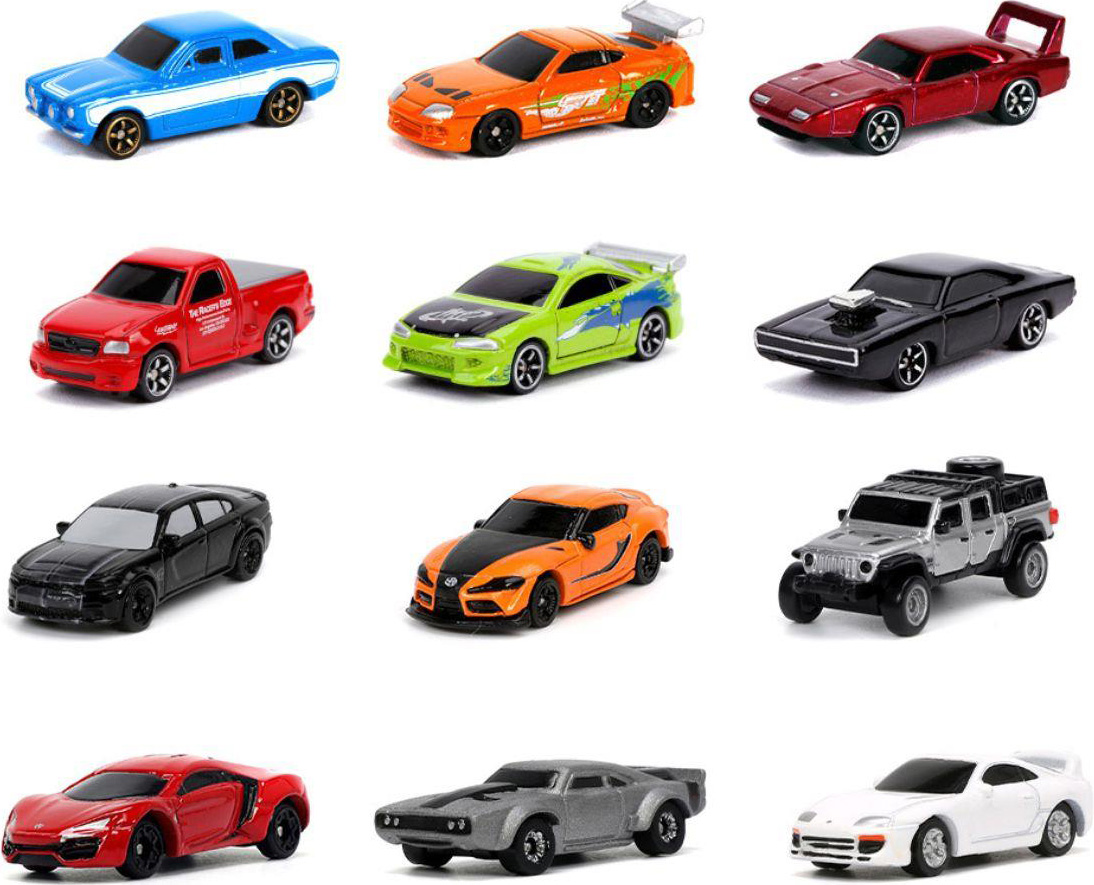 Nano cărucior metalic Jada Toys Fast & Furious - Sortiment, 4 cm