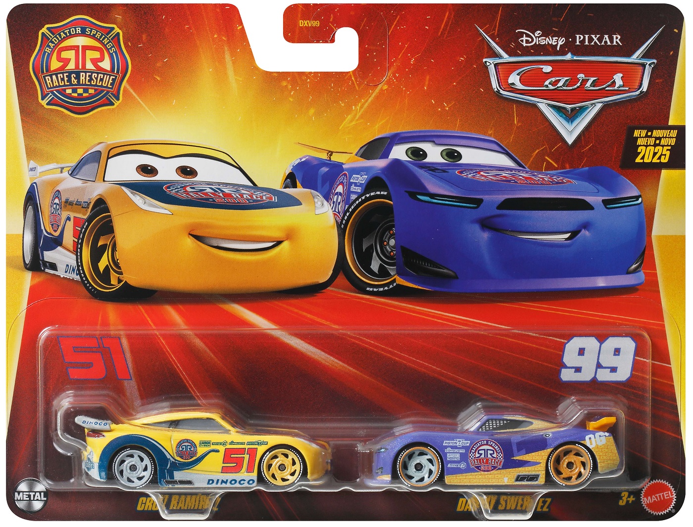 Mașinuțe metalice Disney Pixar Cars Race and Rescue - Cruz Ramirez