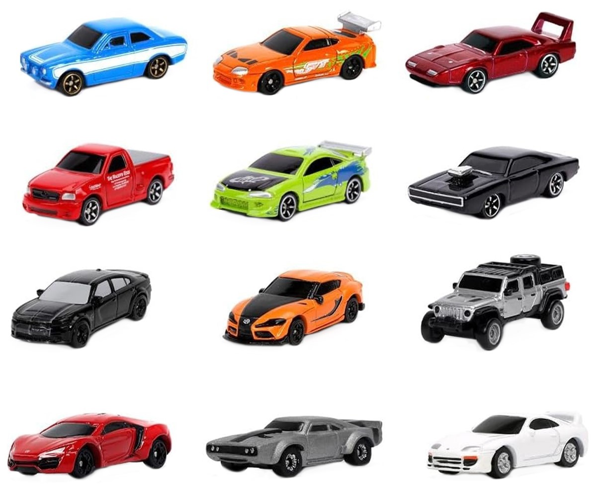 Cărucioare metalice  Jada Toys Fast &amp; Furious - Cutie surpriză, sortiment